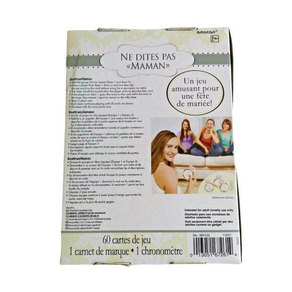 Mums The Word Bridal Shower Party Game Set - Picture 5 of 5